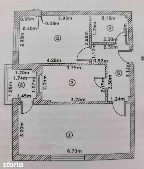 Apartament cu 2 camere, mobilat în Central