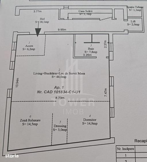 De inchiriat Cladire noua P+2, 123 mp utili, lift, parcare, zona cen - 3