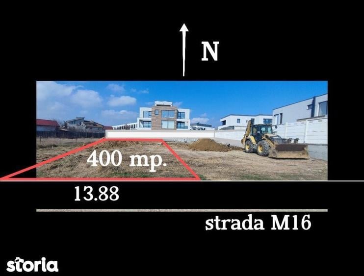 Teren de 400 mp, în Nord