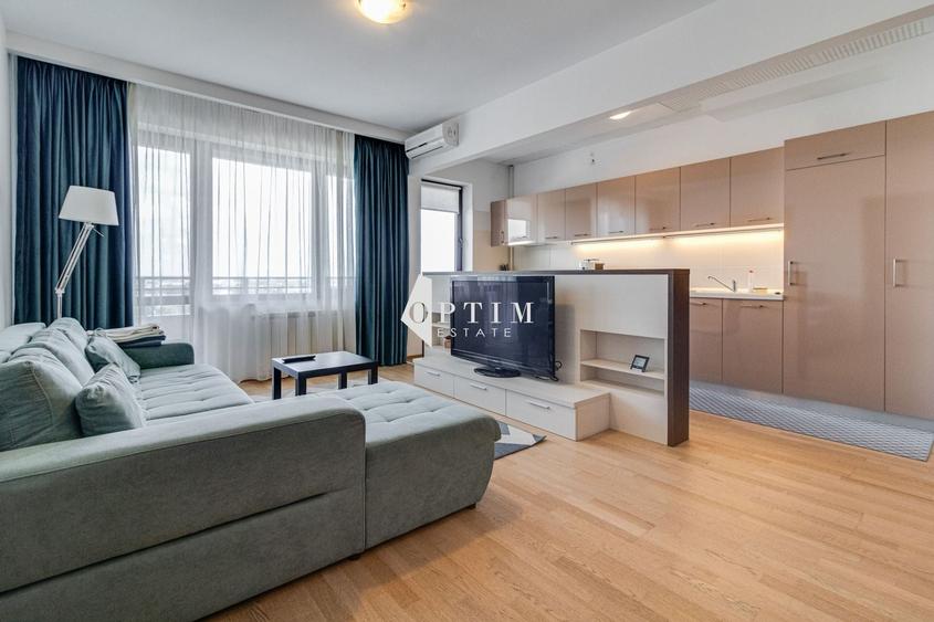 Apartament cu 2 camere semidecomandat, mobilat în Băneasa