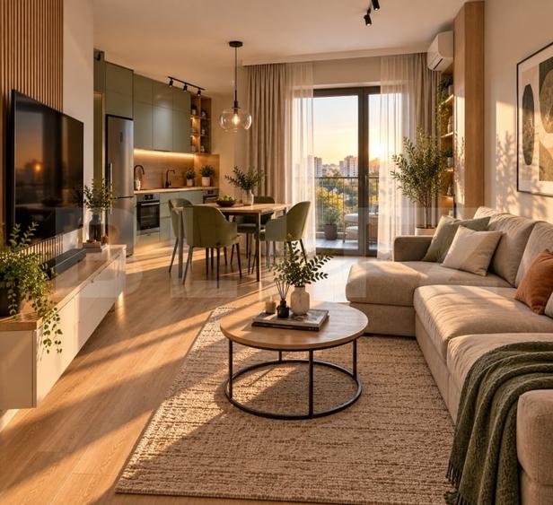 Apartament cu 2 camere decomandat în Lunca Cetățuii
