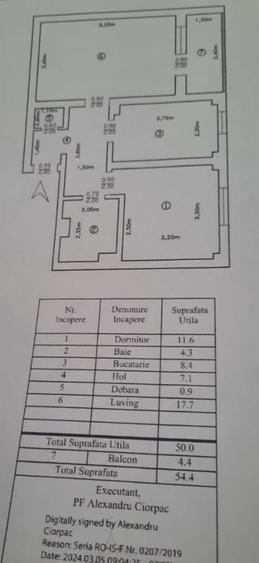 Apartament cu 2 camere decomandat în Sud
