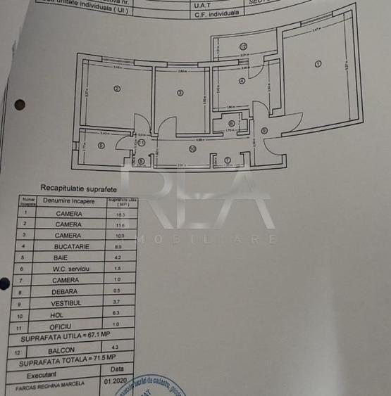 Apartament cu 3 camere decomandat, mobilat în Rahova