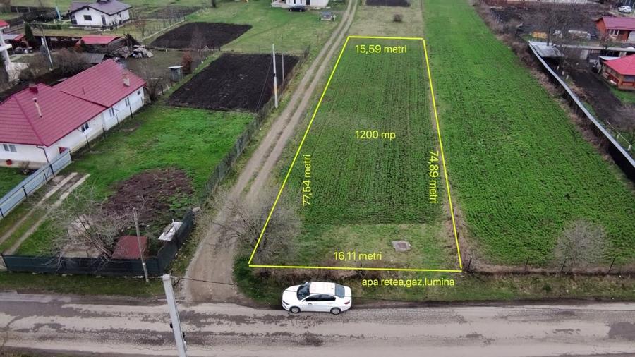 Teren intravilan de 1200 mp, în Vădurele (Alexandru cel Bun)