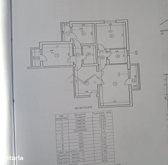 Apartament cu 3 camere decomandat în Dacia