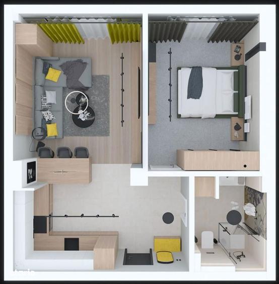 Apartament cu 2 camere în Central
