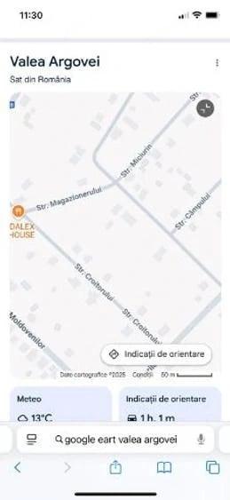 Teren de 2000 mp, în Valea Argovei