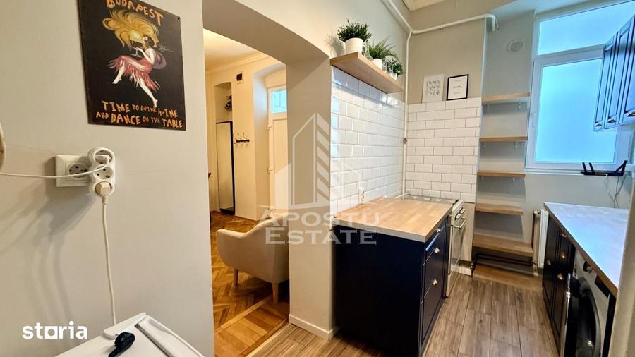 Apartament cu 3 camere, mobilat în Elisabetin