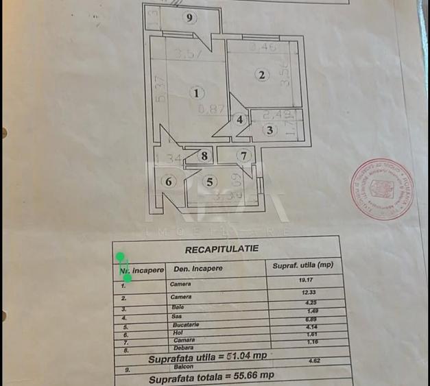 2 camere, 5/10, 54mp, anvelopat-Lujerului - 11