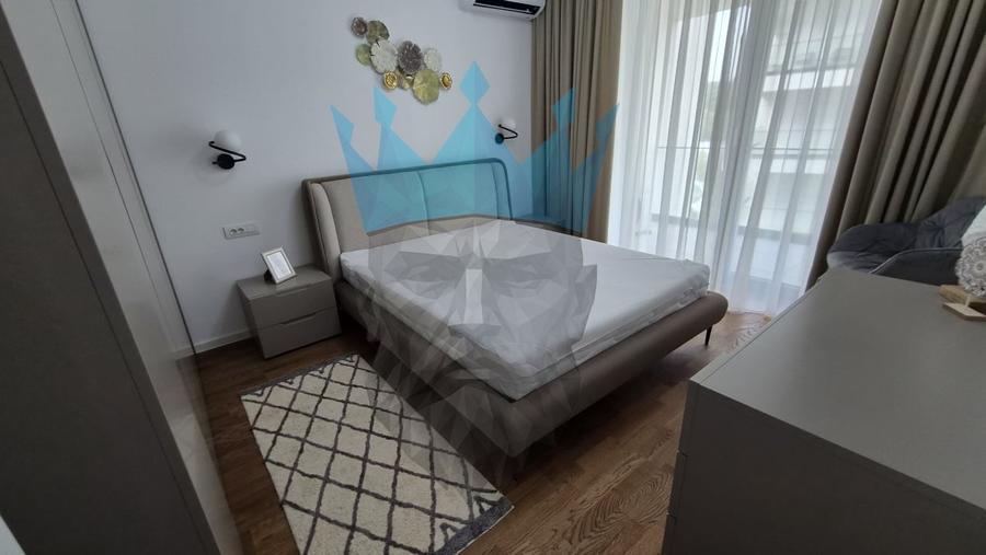 Apartament cu 2 camere semidecomandat, mobilat în Băneasa