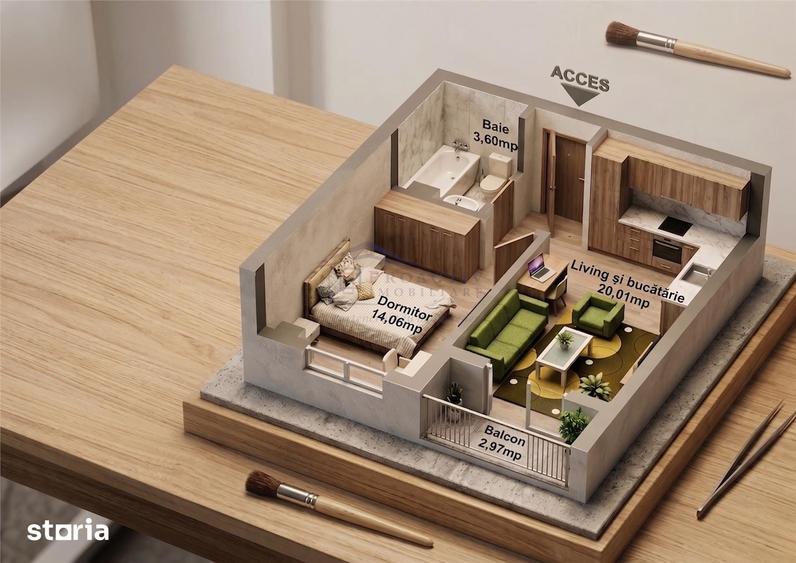Apartament cu 2 camere în Central