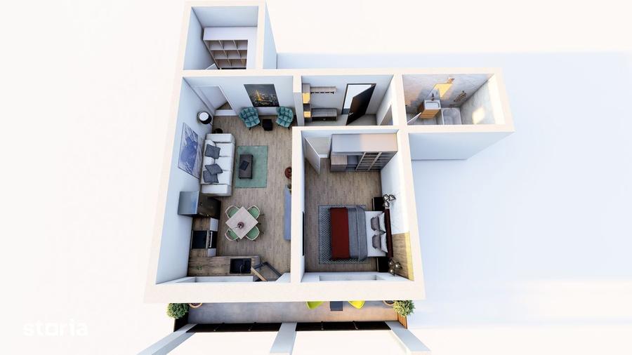 Apartament cu 2 camere în Sânpetru