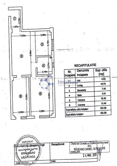 Apartament cu 3 camere, mobilat în Valea Lupului