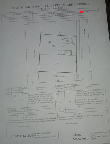 Casă cu Teren 1323 Mp în Bârca
