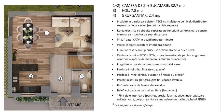 Duplex cu 4 camere cu Teren 150 Mp în Otopeni