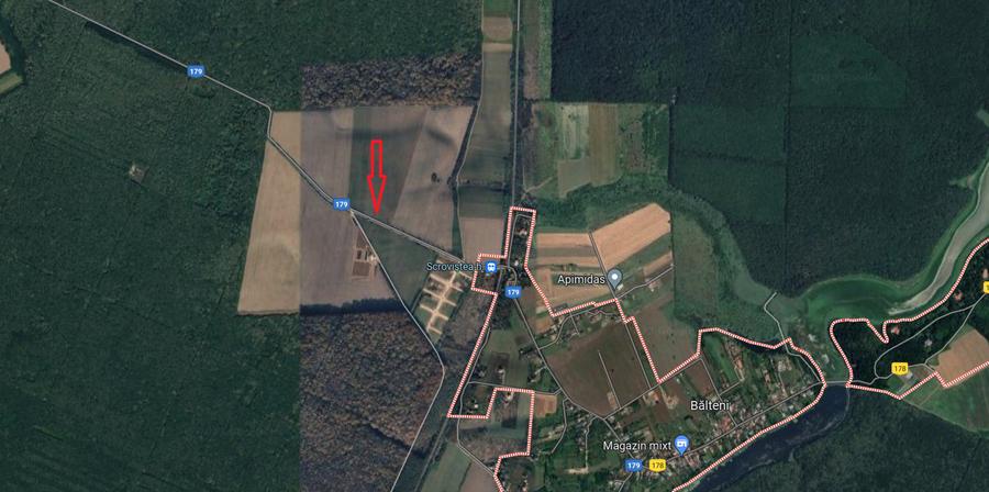 Teren Construcții intravilan de 35000 mp, în Bălteni