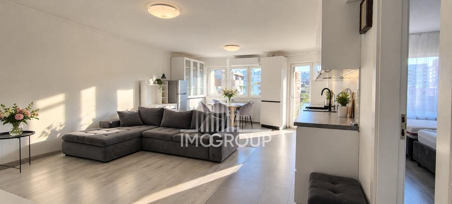 Apartament cu 2 camere semidecomandat, mobilat în Mărăști