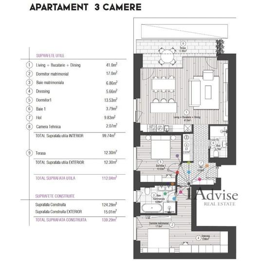 Apartament cu 3 camere decomandat în Centrul Istoric