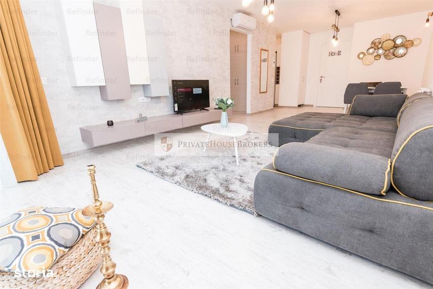 Apartament cu 2 camere semidecomandat, mobilat în Tei