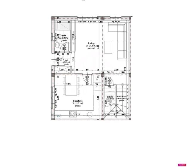 Casă cu 3 camere cu Teren 200 Mp în Șelimbăr