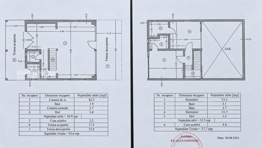 Casă individuală cu 3 camere cu Canalizare în Băbana