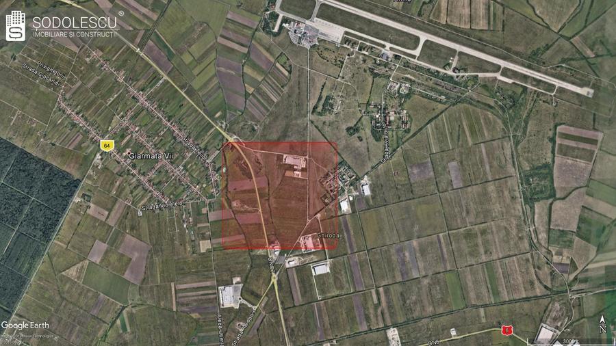 Teren Construcții intravilan de 22000 mp, în Aeroport