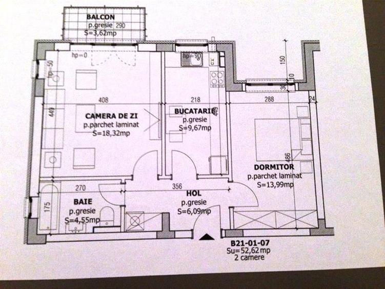 Apartament cu 2 camere decomandat în Avantgarden