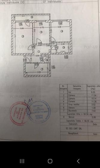 Apartament cu 3 camere decomandat, mobilat în Tei