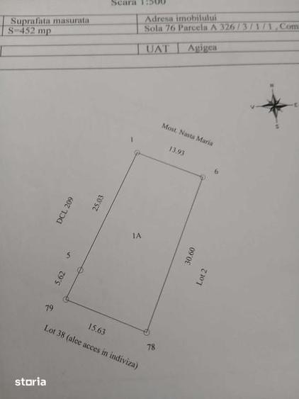 Teren de 1500 mp, în Agigea