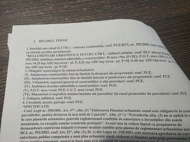 Teren Construcții intravilan de 800 mp, în Aeroport