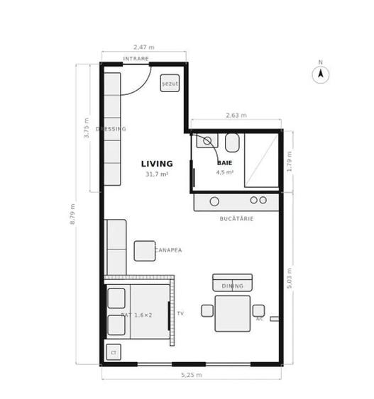 Studio Modern | Ivory Residence | 40 mp - 1