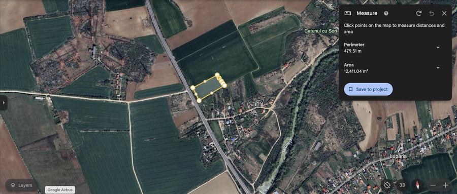 Teren agricol intravilan de 12400 mp, în Ciolpani