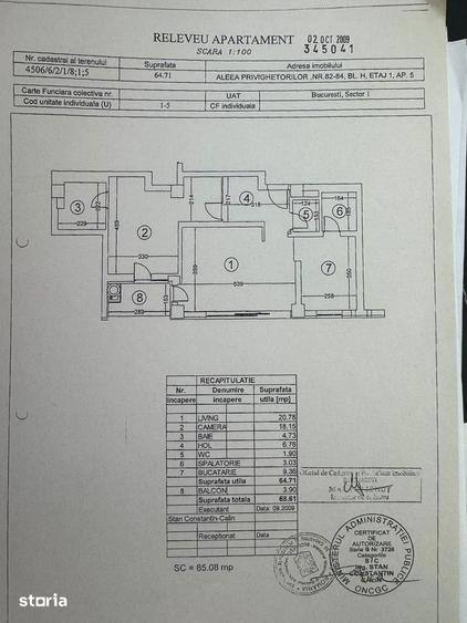 Apartament cu 2 camere în Iancu Nicolae