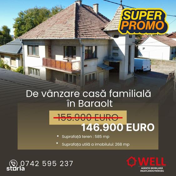 Casă cu 5 camere cu Teren 785 Mp în Central