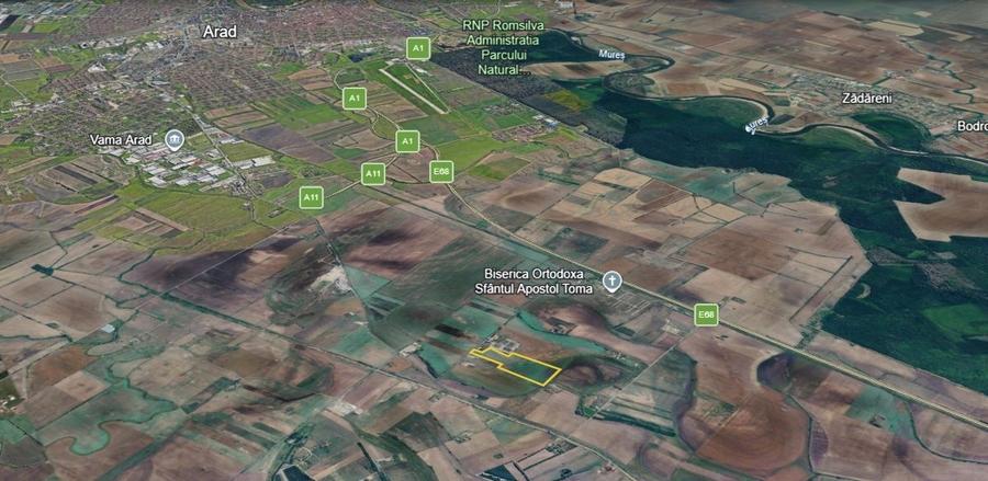 Teren agricol extravilan de 13.89999961853 mp, în Exterior Vest
