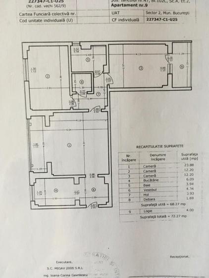Apartament cu 3 camere semidecomandat, mobilat în Vatra Luminoasă