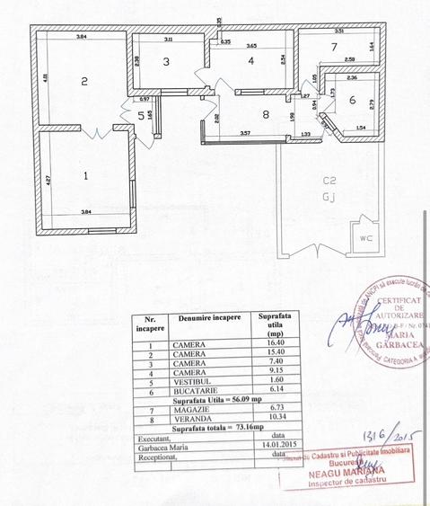 Casă individuală cu 4 camere cu Canalizare în Rahova