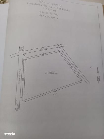 Teren de 4300 mp, în Central