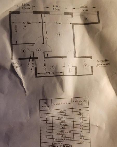 Apartament cu 2 camere decomandat în Astra