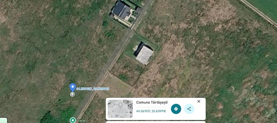 Teren de 425 mp, în Tărtășești