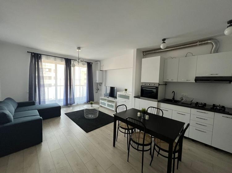 Apartament cu 2 camere semidecomandat, mobilat în Pipera