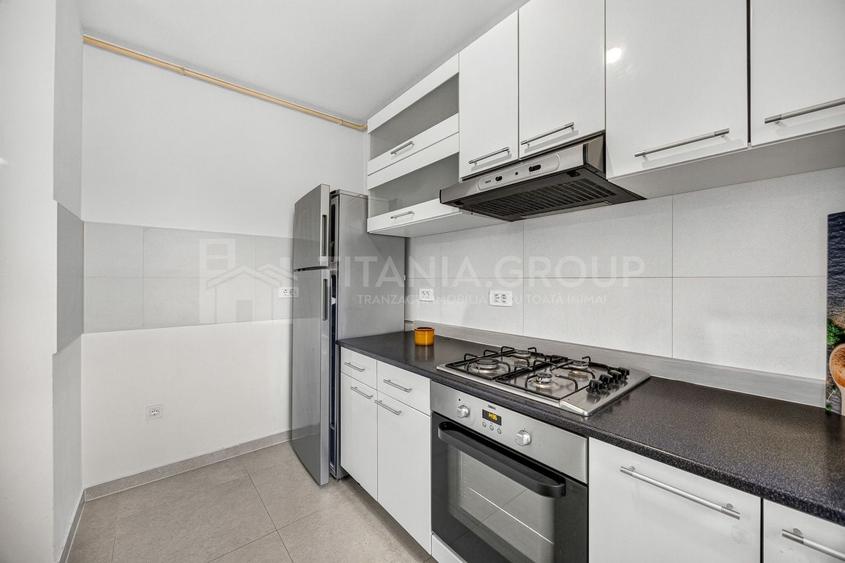 Apartament cu 2 camere semidecomandat, mobilat în Tractorul