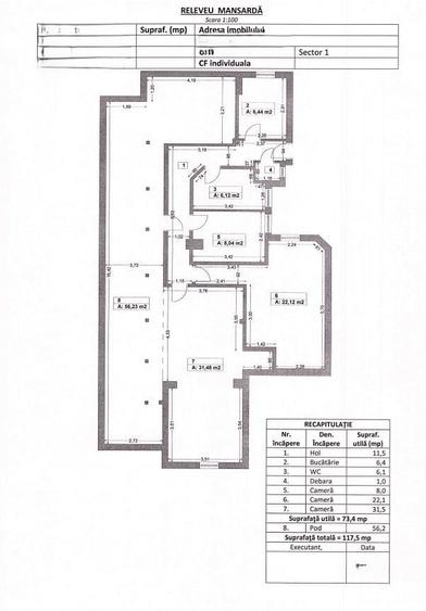 Apartament cu 5 camere în Aviatorilor