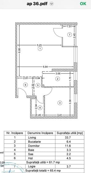 Apartament cu 2 camere în Alba Iulia
