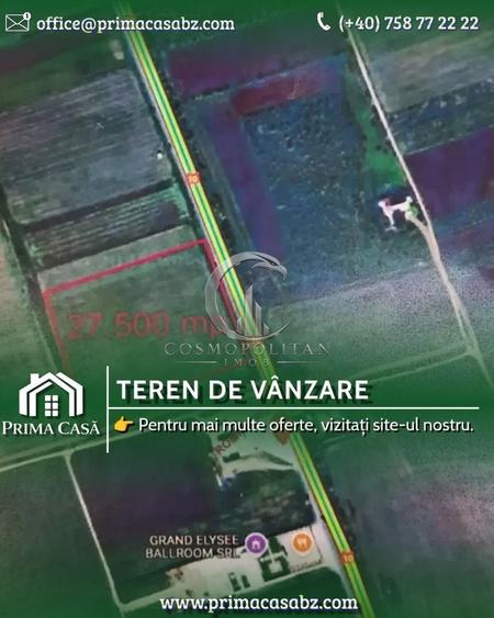 Teren agricol extravilan de 27500 mp, în Vernești
