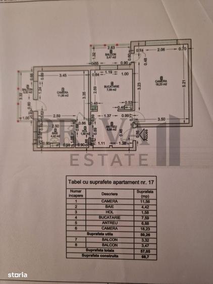 Apartament decomandat 2 camere, 57 m, etaj 4, Soarelui - 5