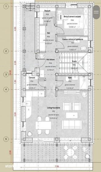 Casă cu 5 camere decomandat cu Teren 800 Mp în Feleacu