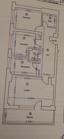Apartament 3 camere, decomandat, loc parcare, mobilat si utilat - 18