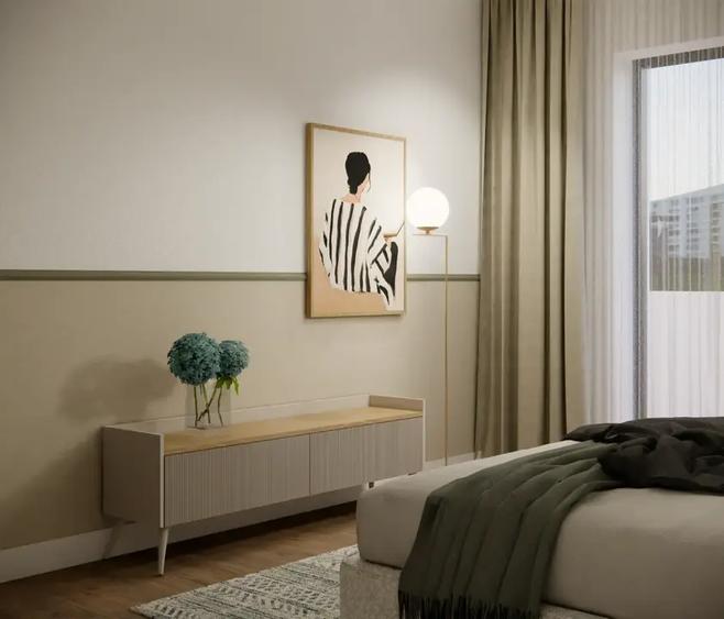 Apartament cu 3 camere decomandat, mobilat în Voluntari