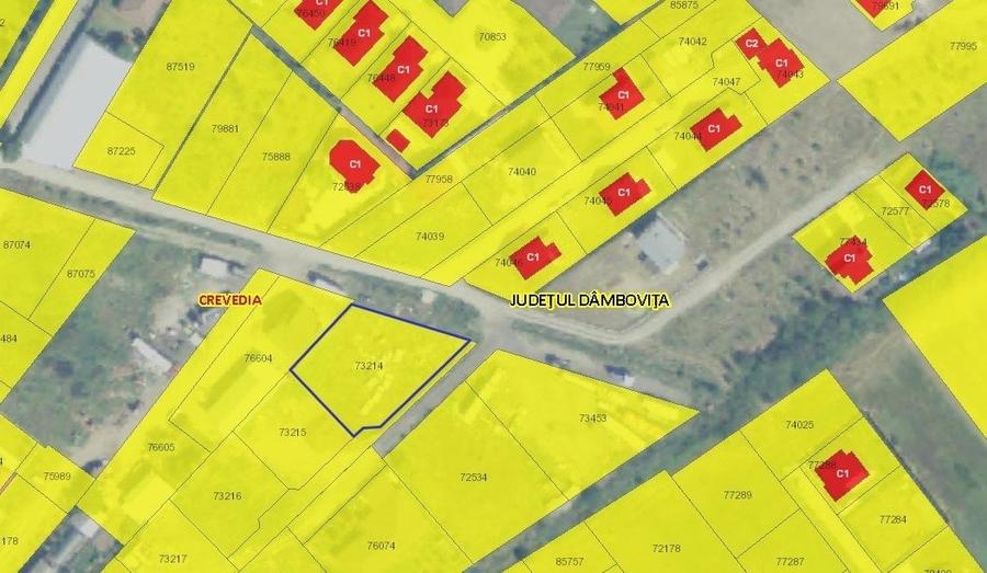 Teren Construcții intravilan de 1000 mp, în Samurcași